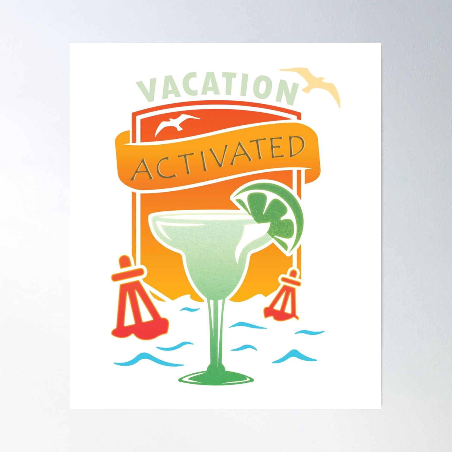 Bloom Theory Vacation Activated Poster Wall Art, Modern Wall Decor ...