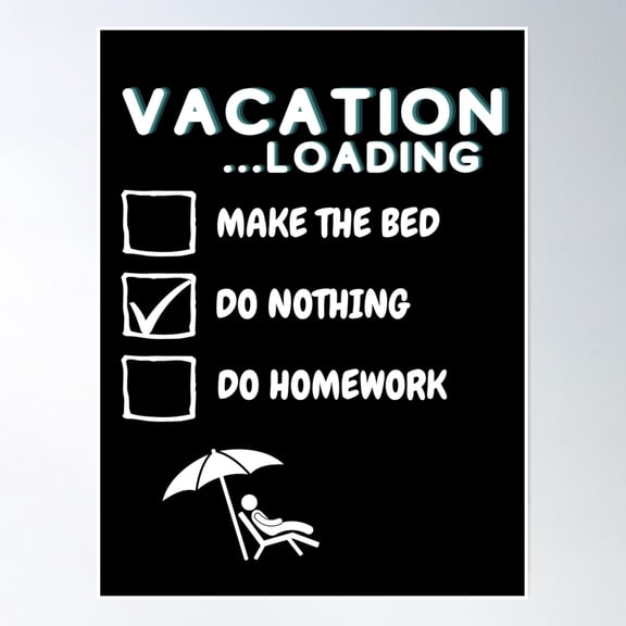 Bloom Theory Vacation Loading Poster Wall Art, Modern Wall Decor, 8x12 UNFRAMED