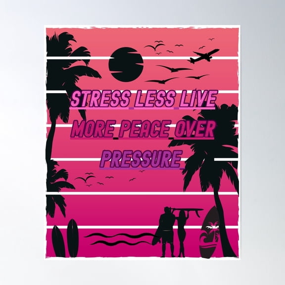 Bloom Theory Vacation Paradise Poster Wall Art, Modern Wall Decor, 8x12 UNFRAMED