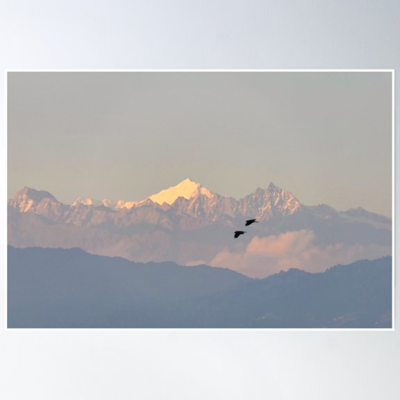 Bloom Theory View On Himalayas Poster Wall Art, Modern Wall Decor, 16x24 UNFRAMED