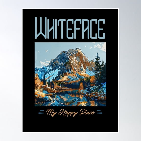 Bloom Theory Whiteface Mountain - High Definition, Clean & Crisp Design Poster Wall Art, Modern Wall Decor, 8x12 UNFRAMED