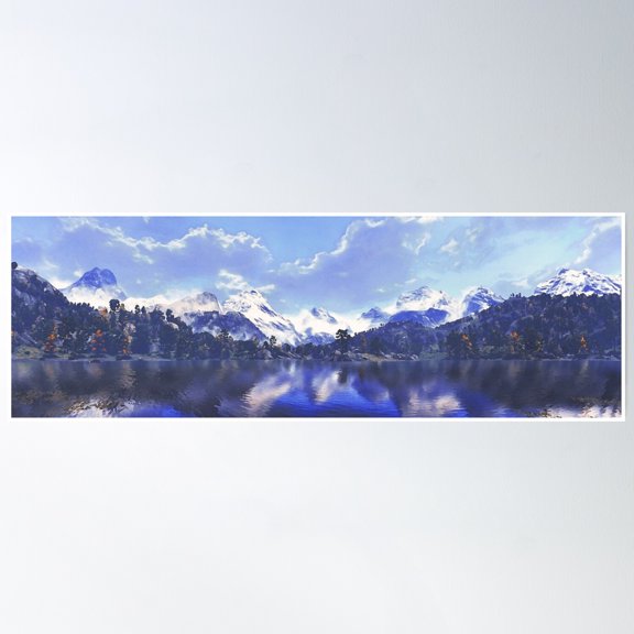 Bloom Theory Winter Spell Poster Wall Art, Modern Wall Decor, 8x12 UNFRAMED