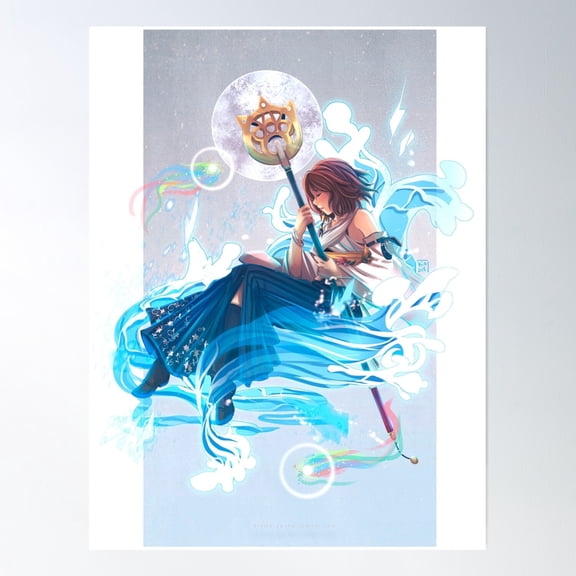 Bloom Theory Yuna Moon Poster Wall Art, Modern Wall Decor, 12x18 UNFRAMED