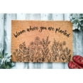 thumbnail image 1 of Bloom Where You Are Planted Doormat | Spring Welcome Mat | Positive Door Mat | Plant and Flowers Doormat | Cute Flowers Spring Door Mat, 1 of 2