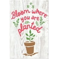 thumbnail image 1 of Bloom Where You Are Planted Rustic Wood Wall Sign 8x12, 1 of 1