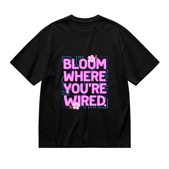 Bloom Where You'Re Wired, Circuit Print 2, T Shirt for Men, Vintage Graphic Tees Men, 23806860,S