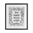 thumbnail image 1 of Stupell Industries Bloom Wildly Vintage Border Black Framed Print Under Glass, design by Lettered and Lined, 21 x 17, 1 of 10
