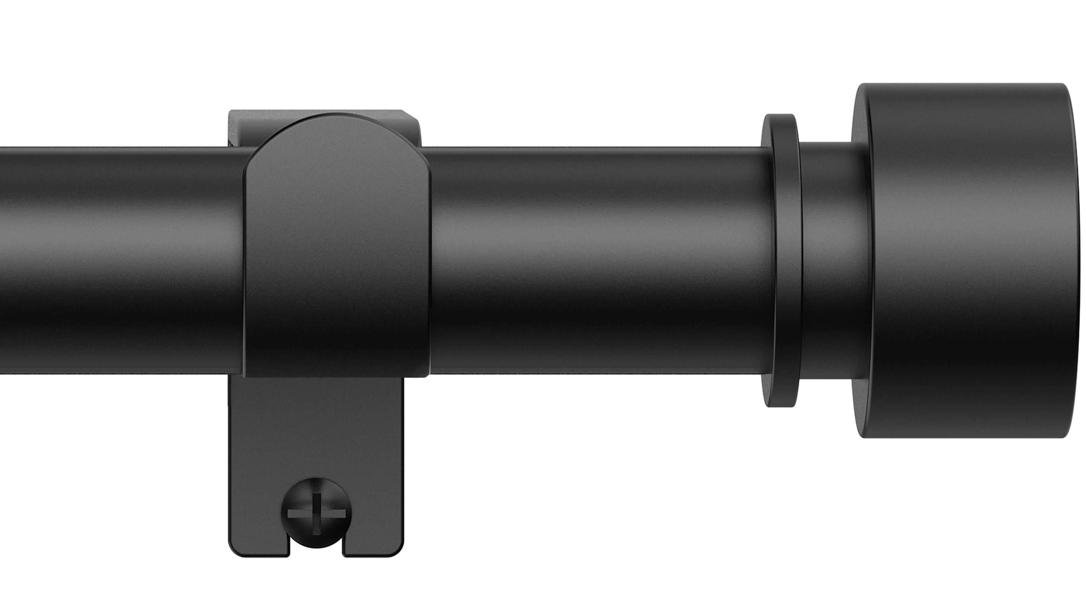 BloomFlower Curtain Rods 48-84 Inch, 93-inch rod Adjustable Length Heavy Duty Diameter 7/8 inch, Decorative Finials, Black