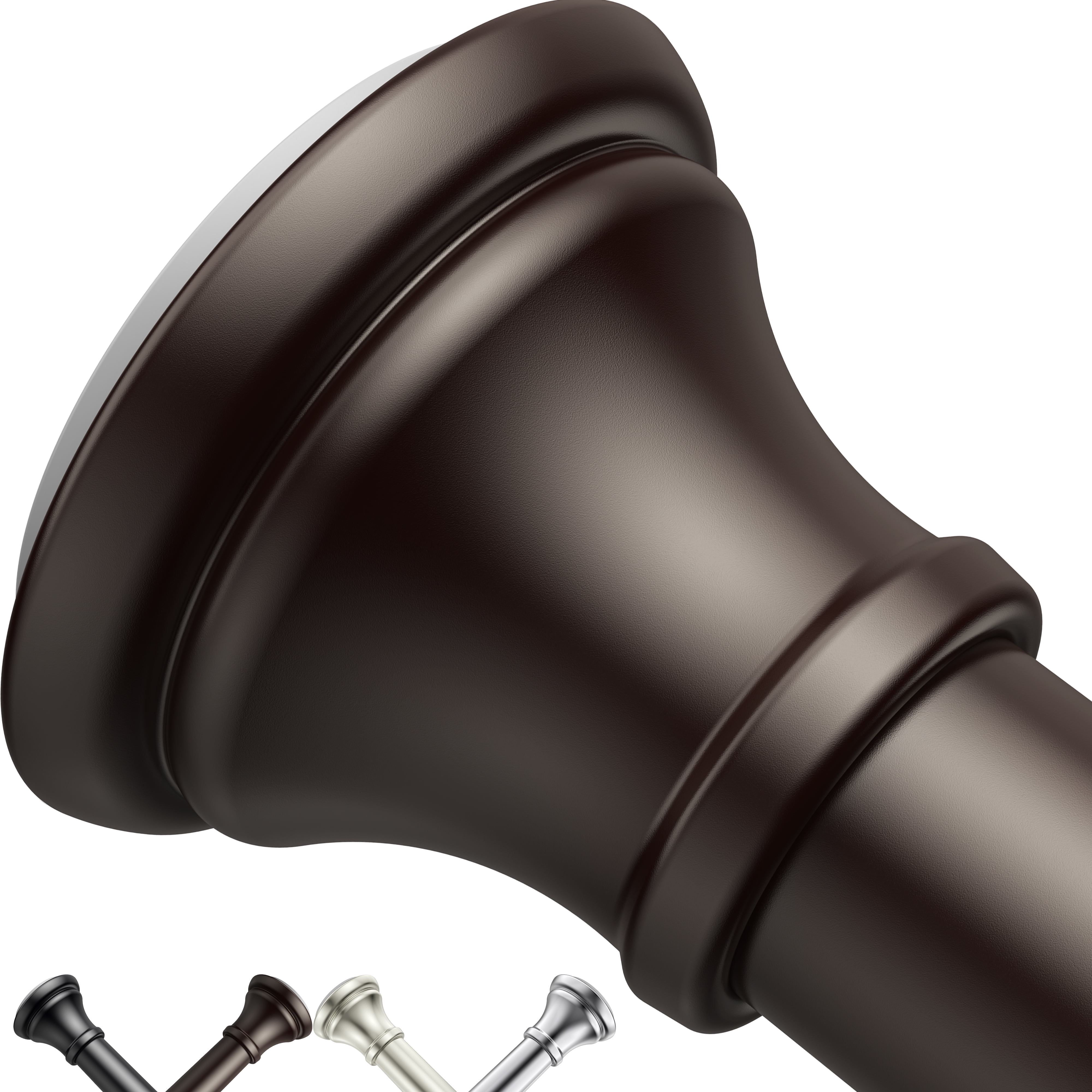 BloomFlower Bronze Shower Curtain Rod, 4372 inches, Bronze,Never Rust , Metal Rod,Tension Rod