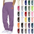 thumbnail image 1 of BloomJoy Mens Sweatpants with Pockets Fashion Drawstring Elastic Waist Solid Color Casual Sweat Length Pants, 1 of 5