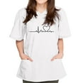 thumbnail image 1 of BloomJoy Scrubs for Women Short Color Working Solid Tops Blouse Women V Neck Sleeve Pocket Women's Blouse Long Sleeve Shirt Womens Short Tops Loose Fit Fashion Shirt Soft Ladies, 1 of 2