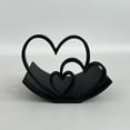 thumbnail image 1 of BloomLoom Paper Towel Holder Countertop - Cute Heart Shaped Decorative Farmhouse Paper Towel Roll Holder - Rustic Modern Stand for Kitchen Or Bathroom,Black, 1 of 8