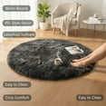 thumbnail image 1 of BloomLoom Round Area Rugs for Bedroom Living Room,Aesthetic Room Decor,Fluffy Fuzzy Bedroom Carpet,Plush Soft Shaggy Cream Living Room Rugs for Kids Home Decor, 1 of 4