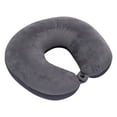 thumbnail image 1 of BloomLoom Travel Neck Pillow - Memory Foam Neck Pillow,Small Neck Pillow Airplane Travel Comfortable Washable Cover Plane Neck Support Pillow for Neck Sleeping,Grey, 1 of 8