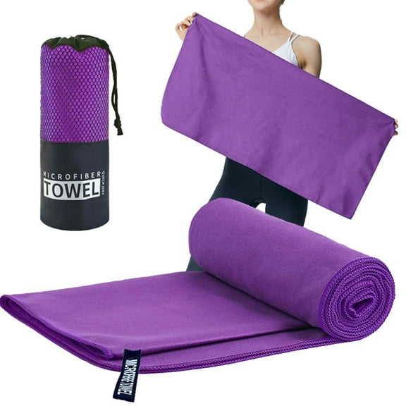 BloomLoom Workout Towels for Gym Sweat, Cooling Towels for Neck and Face,Sports Towelquick Dry Sports Towel for Gym Yoga Sweat, Super Absorbent Cooling Face Towel for Camping,16"X31",Purple