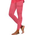 thumbnail image 1 of Bloomae Fleece Lined Leggings Women Stretchy Tummy Control High Waisted Workout Thermal Tights Winter Plush Velvet Warm Soft Yoga Pants Watermelon Red L, 1 of 8