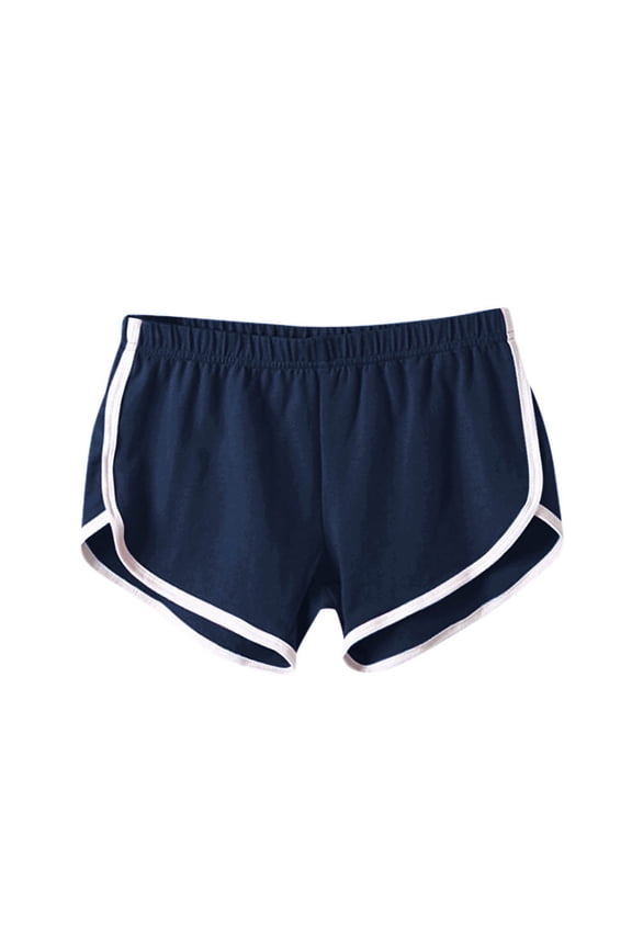 Plus Size Womens Soft Comfy Booty Cotton Workout Yoga Pants Breathable Lounge Dolphin Shorts Cycling Hiking Short Pants for Women Navy XXXL