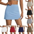 thumbnail image 1 of Bloomae Womens Skort with Pockets Summer Fashion Tennis Skirt Mini Golf Clothes Tummy Control Athletic Outfits High Waisted Workout Skorts Khaki XXL, 1 of 10