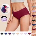 thumbnail image 1 of Bloomae Womens Underwear Cotton Hipster Panties Low Rise No Show Briefs Tummy Control Soft Stretch Breathable Ladies Panties, 1 of 7