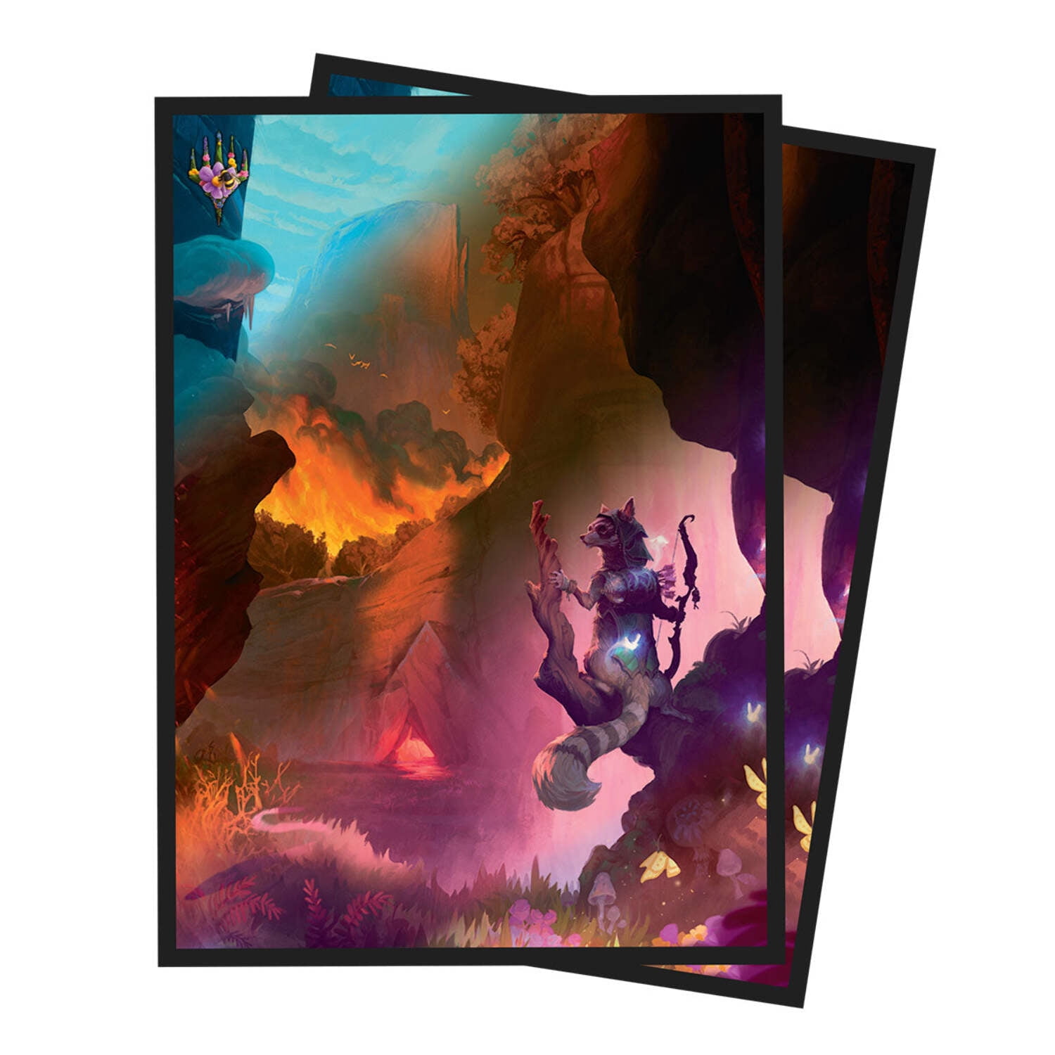 bloomburrow card sleeves Ultra Pro (A regular Art card can be found in 30% of packs and a foil Bloomburrow Season Lands: Mountain (Summer)