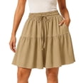 thumbnail image 1 of Bloomease Flowy Shorts - Women's Lightweight Stretch Comfy Flowy Shorts, High Waisted Loose Fit Bermuda for Summer, 1 of 6