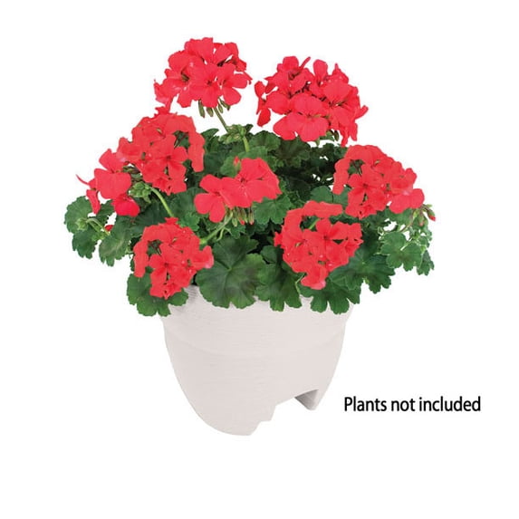 Bloomers Post Planter – Both Permanent and Temporary Installation Options – Garden in Tight Spaces – White
