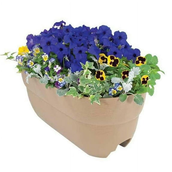 Bloomers Rail Planter 24 in. Multi Planter - Sand