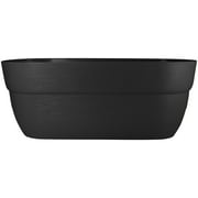 Bloomers Railing Planter with Drainage Holes – 24" Weatherproof Resin Planter – Charcoal
