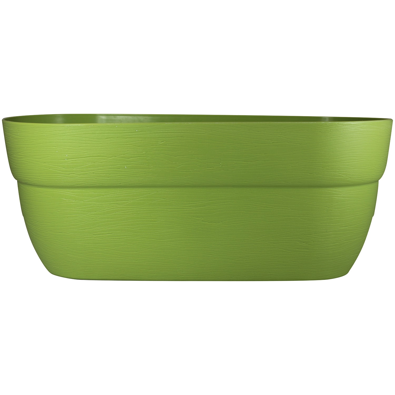 Sage Green Large Resin Railing Planter with Drainage Holes