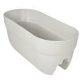 Bloomers Railing Planter with Drainage Holes 24" Weatherproof Resin