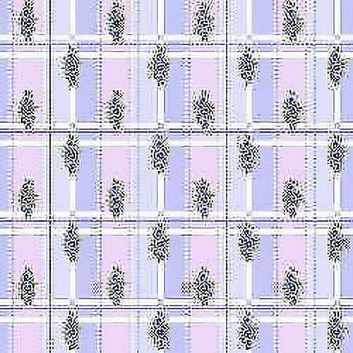 Bloomfield Ave Purple Pansy Lattice Cotton Fabric by RJR Fabrics