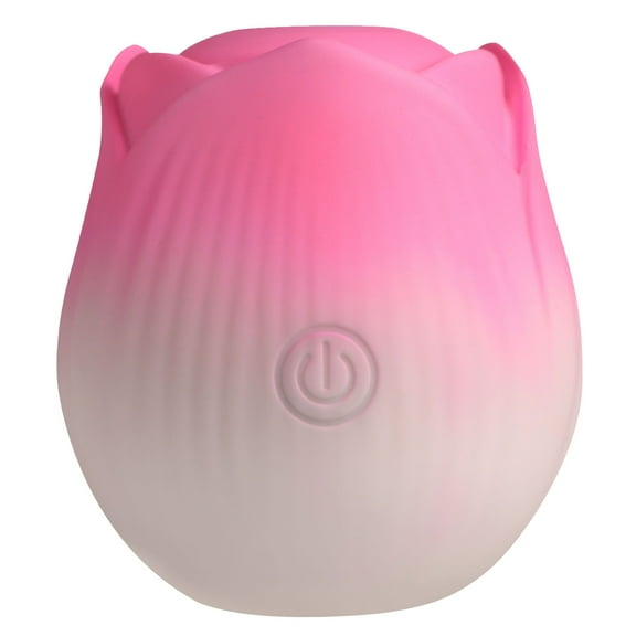 Bloomgasm Pulsing Petals Throbbing Rose Suction Vibrator, Pink