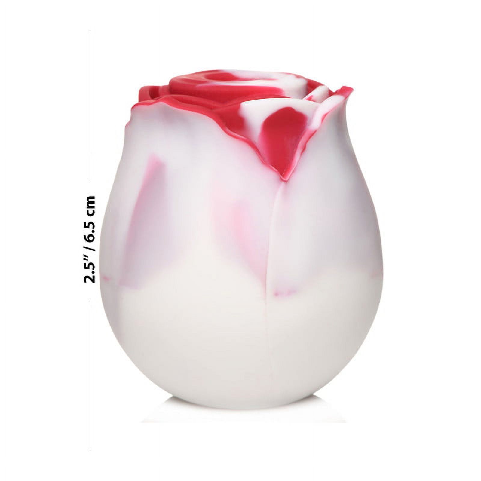 Bloomgasm The Rose Suction Vibrator, Lovers Edition with Gift Box and Roses Inside, Red/White