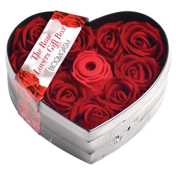 Bloomgasm The Rose Suction Vibrator, Lovers Gift Box Edition, Red