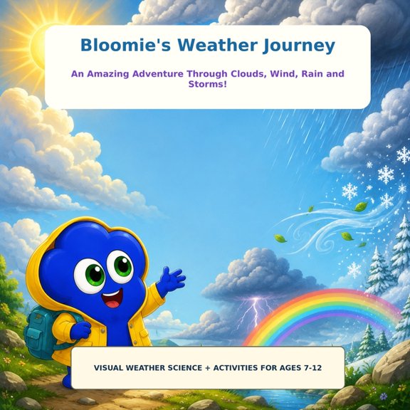 Bloomie's Learning Adventures Bloomie's Weather Journey: An Amazing Adventure Through Clouds, Wind, Rain and Storms!, Book 3, (Paperback)