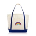 thumbnail image 1 of Bloomie's Rainbow Embroidered Cotton Tote Bag, 1 of 1