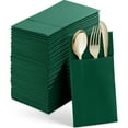 BloominGoods Colored Paper Disposable Dinner Napkins with Flatware