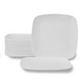 BloominGoods Plastic Disposable Square YPF5 Dinner Plates 50Pack 10.