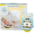 Blooming Bath Baby Gift Set, Yellow/Gray Lotus & Bee Scrubbie