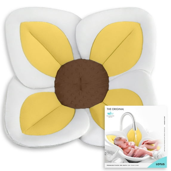 Blooming Bath Lotus Baby Bath Seat - Sink Baby Bath Insert, Yellow