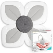 Blooming Bath Lotus Plush Baby Bathtub or Sink Seat, Gray