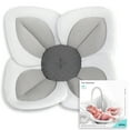 Blooming Bath Lotus Baby Bath Seat Sink Baby Bath Insert, Gray/Yellow