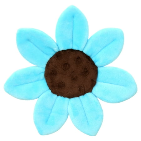 Blooming Bath Mini Bloom Baby Bath Scrubbie, 8" Baby Washcloth, Blue