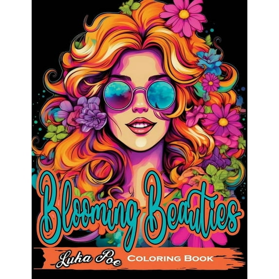Blooming Beauties: A Botanical Coloring Book Journey, (Paperback)