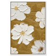 thumbnail image 1 of Blooming Bliss Gold II Canvas Elegant Floral Wall Art by Art Remedy, White Frame, 10" x 15", 1 of 7