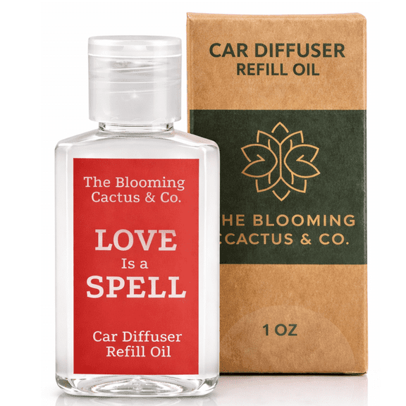 Car Diffuser Oil Refill 1 oz – Essential Oil Car Air Freshener for Hanging Diffuser, Long Lasting, Phthalate Free | Love Spell
