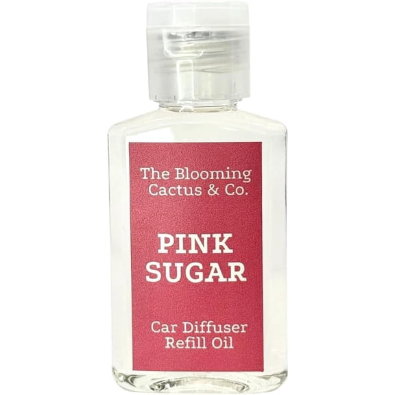 Car Diffuser Oil Refill 1 oz – Essential Oil Car Air Freshener for Hanging Diffuser, Long Lasting, Phthalate Free | Pink Sugar