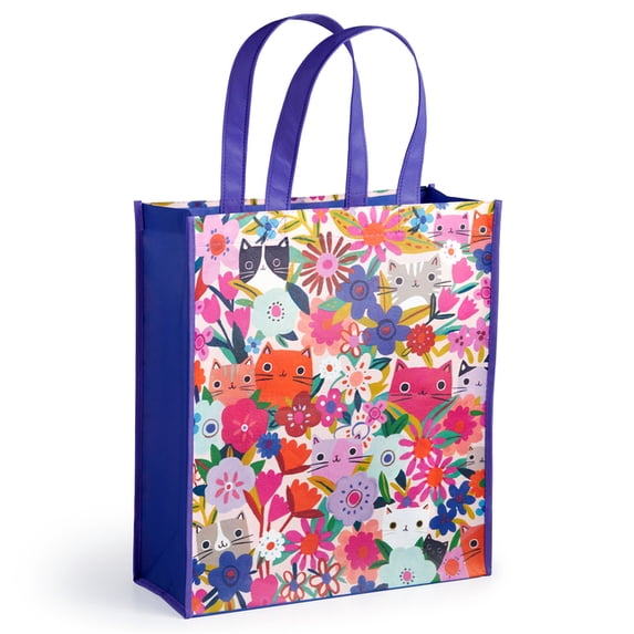 Blooming Cats Reusable Shopping Bag, (Hardcover)
