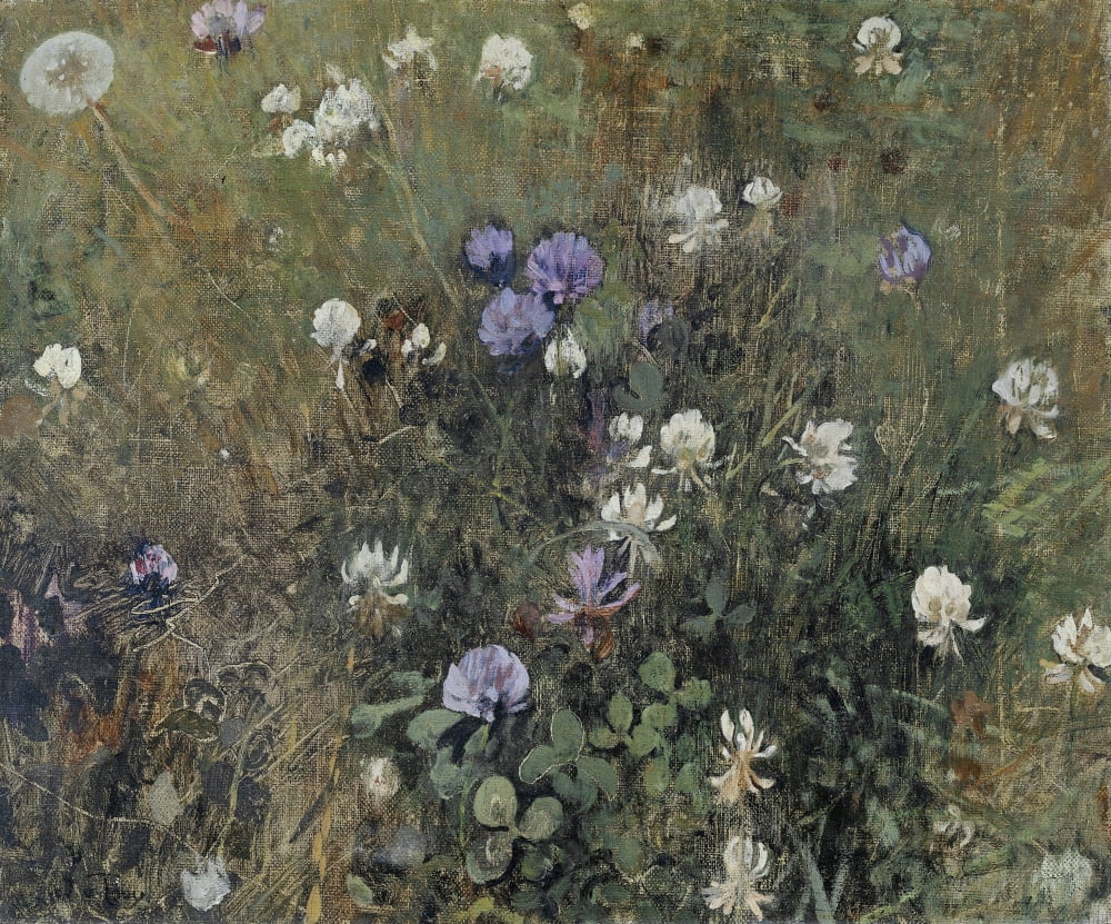 Blooming Clover Canvas Art - (36 x 24)