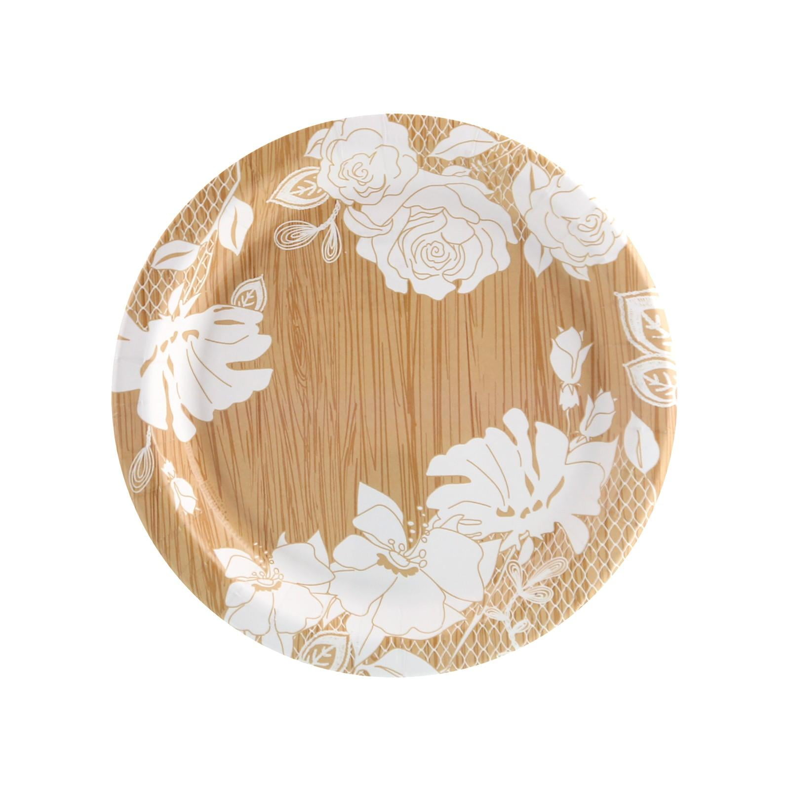 Blooming Elegance Floral Dessert Plate (8)